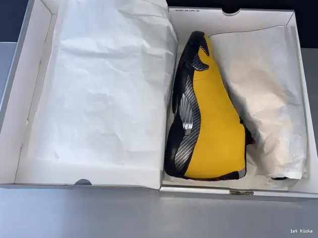1st Kicks Shoes 14 RETRO GOLD AIR UNIVERSITY BQ3685-706 JORDAN 0611